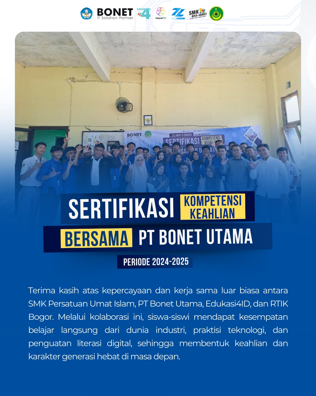 Sukses Terselenggara! Sertifikasi Kompetensi Keahlian (UKK) di SMK PUI Kota Bogor